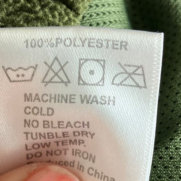 Zero Foxtrot Men Vest Green Fleece Full Zip Gilet Utility Outdoors Polyester 2XL - Picture 7 of 12